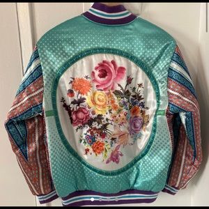 Romance Was Born Silk Floral Jacket